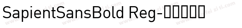 SapientSansBold Reg字体转换